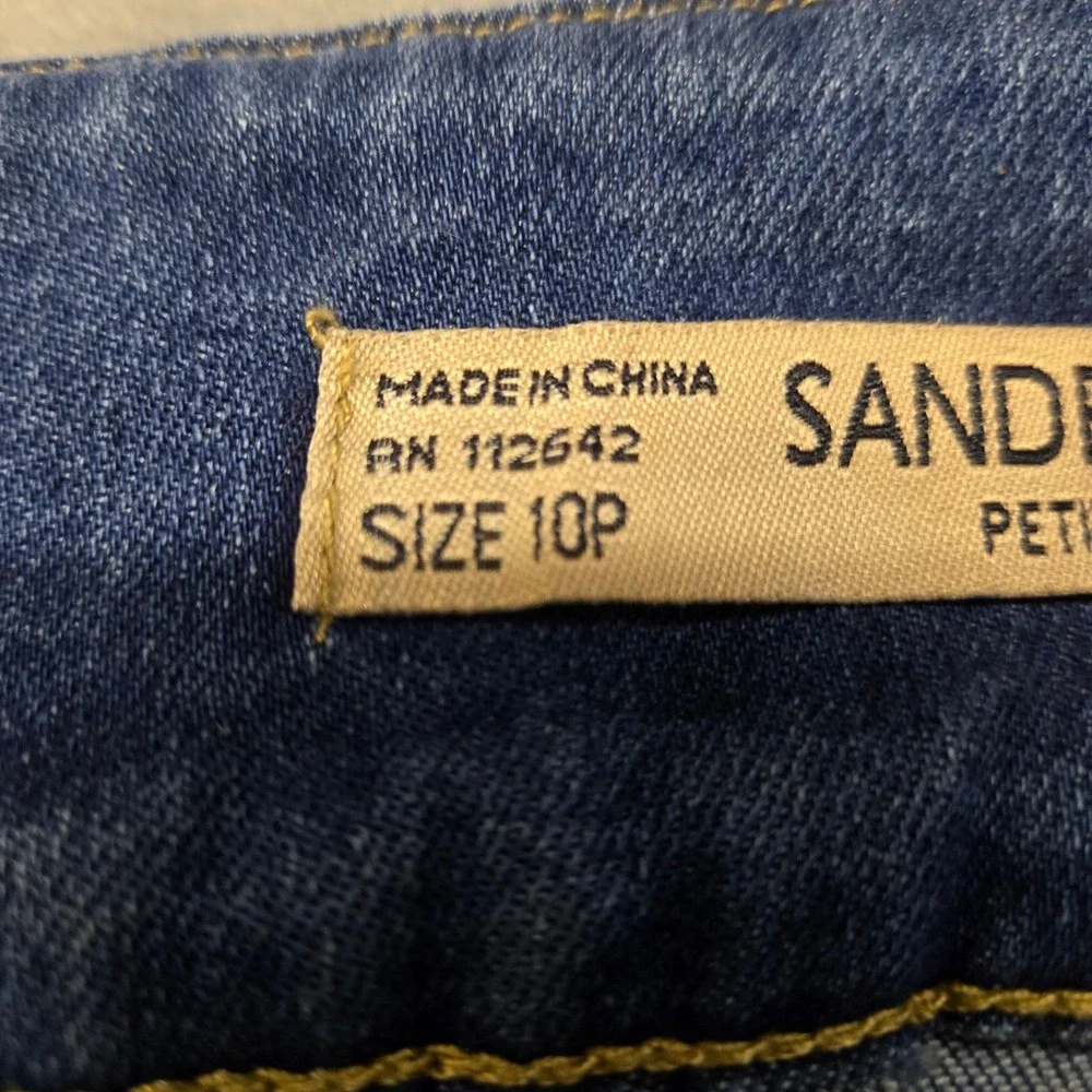 Sandpiper Petite High Rise Skinny Jeans‎ Medium Wash Blue Womens Size 10P 30x26